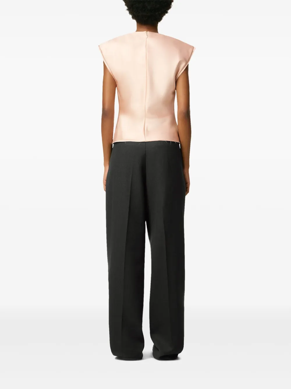 AMI Paris Broek met plooi Grijs