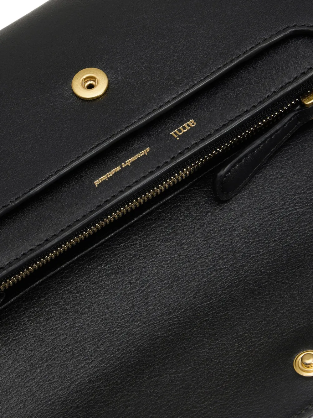 Ami Alexandre Mattiussi Black Smooth Leather Carrousel Continental Wallet Black In Black