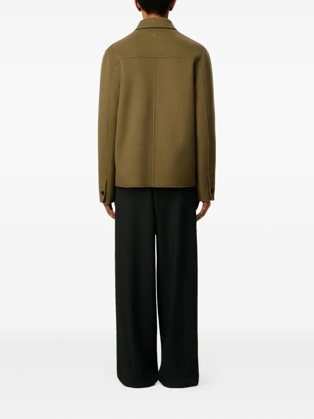 AMI Paris Button-up jack Groen