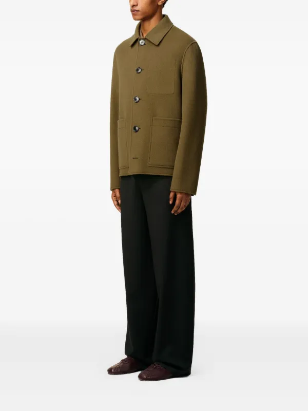 ジャケット AMI PARIS JACKET (FBV311WV0026 185) AMI Paris button-up Jacket | Green | FARFETCH