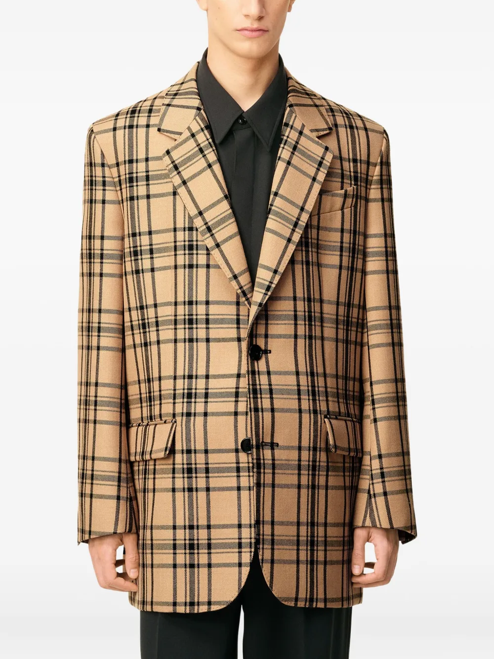AMI Paris checked blazer Bruin