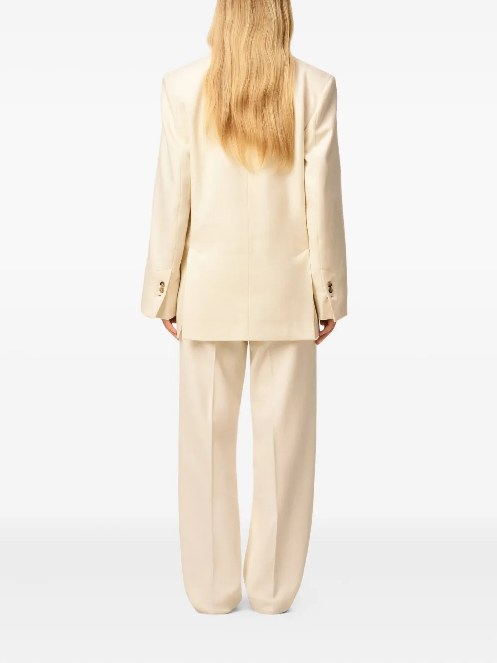 AMI Paris Blazer met dubbele rij knopen Beige