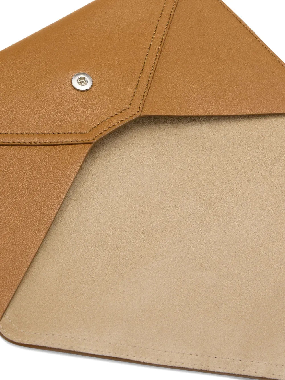AMI Paris Etienne Envelope leren pasjeshouder Bruin