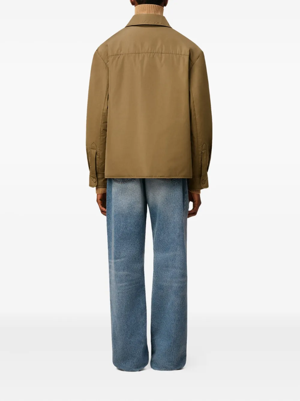 AMI Paris Gewatteerd shirtjack 298 BRONZE