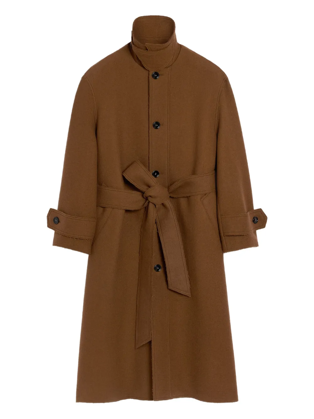 AMI Paris Trenchcoat met ceintuur Bruin