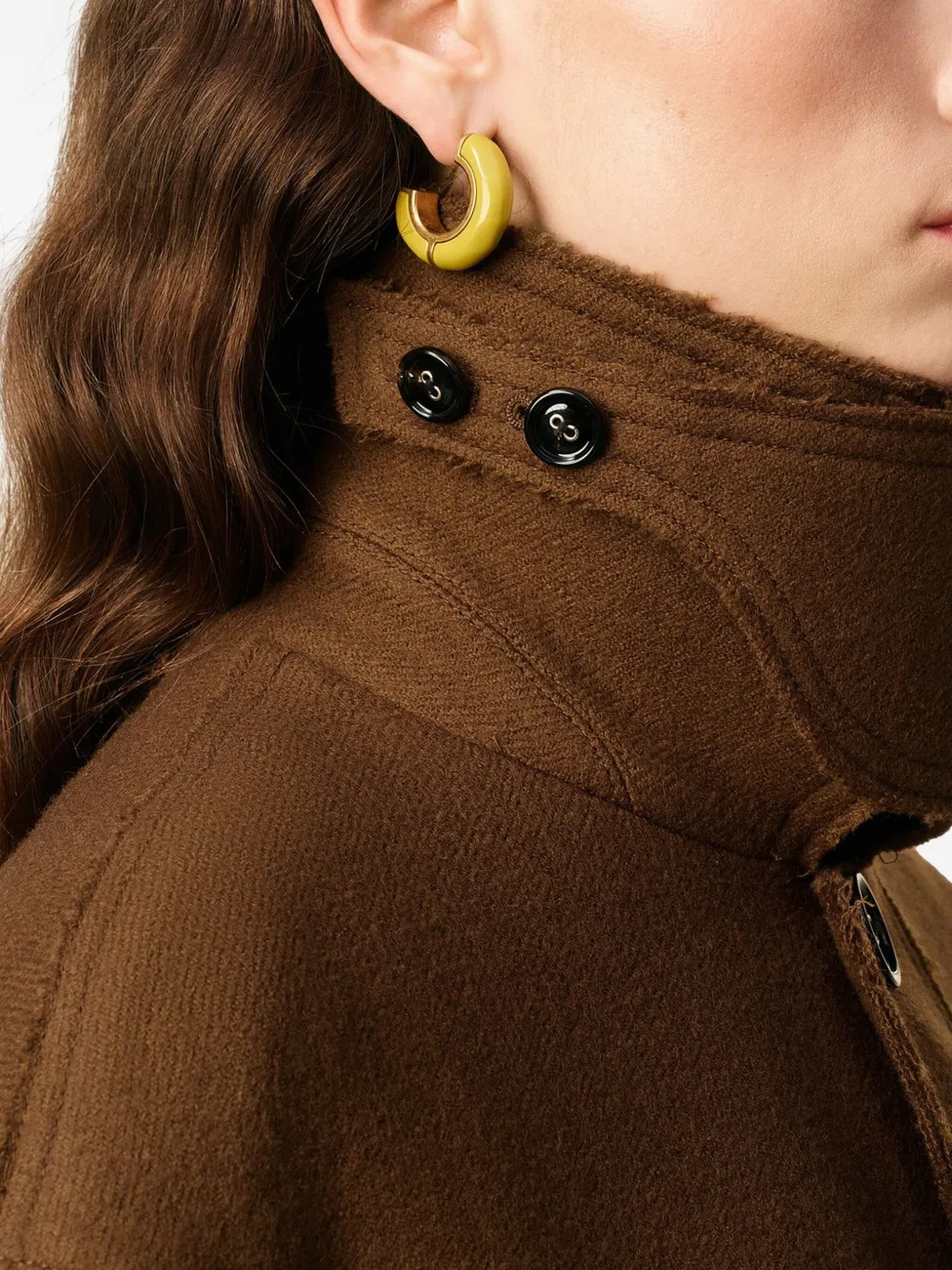 AMI Paris Trenchcoat met ceintuur Bruin