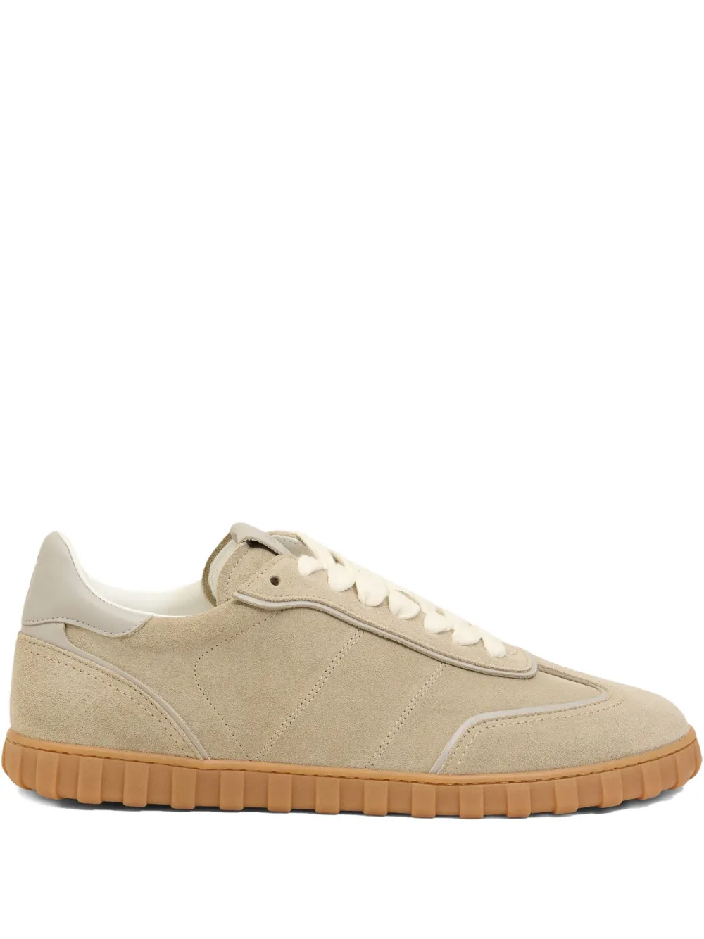 AMI Paris suede low-top sneakers Neutrals