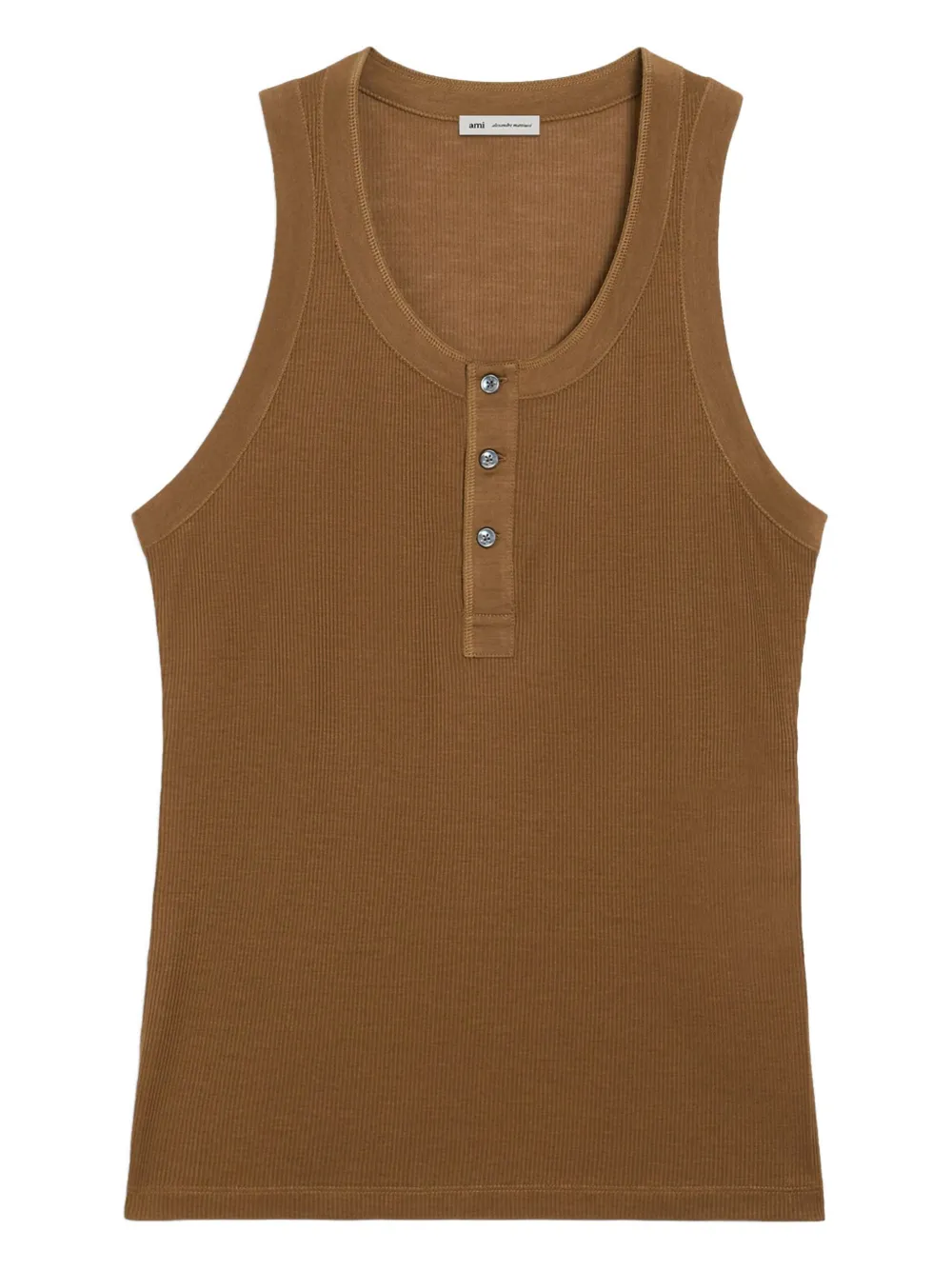 ribbed henley vest