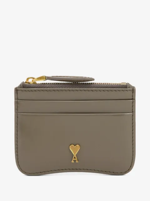 AMI Paris Paris Paris leather cardholder