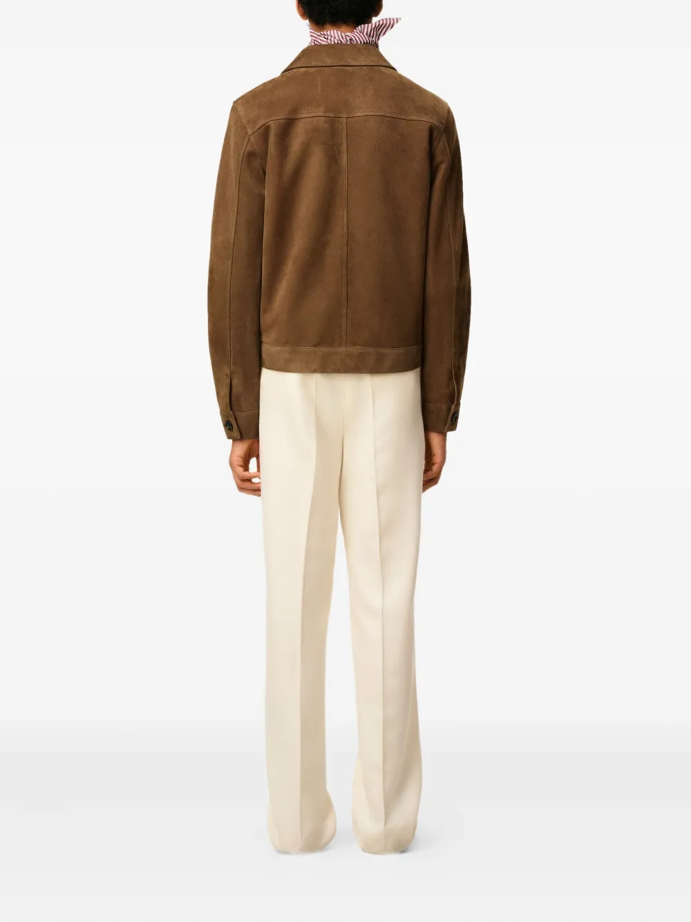 AMI Paris Suède shirtjack Bruin