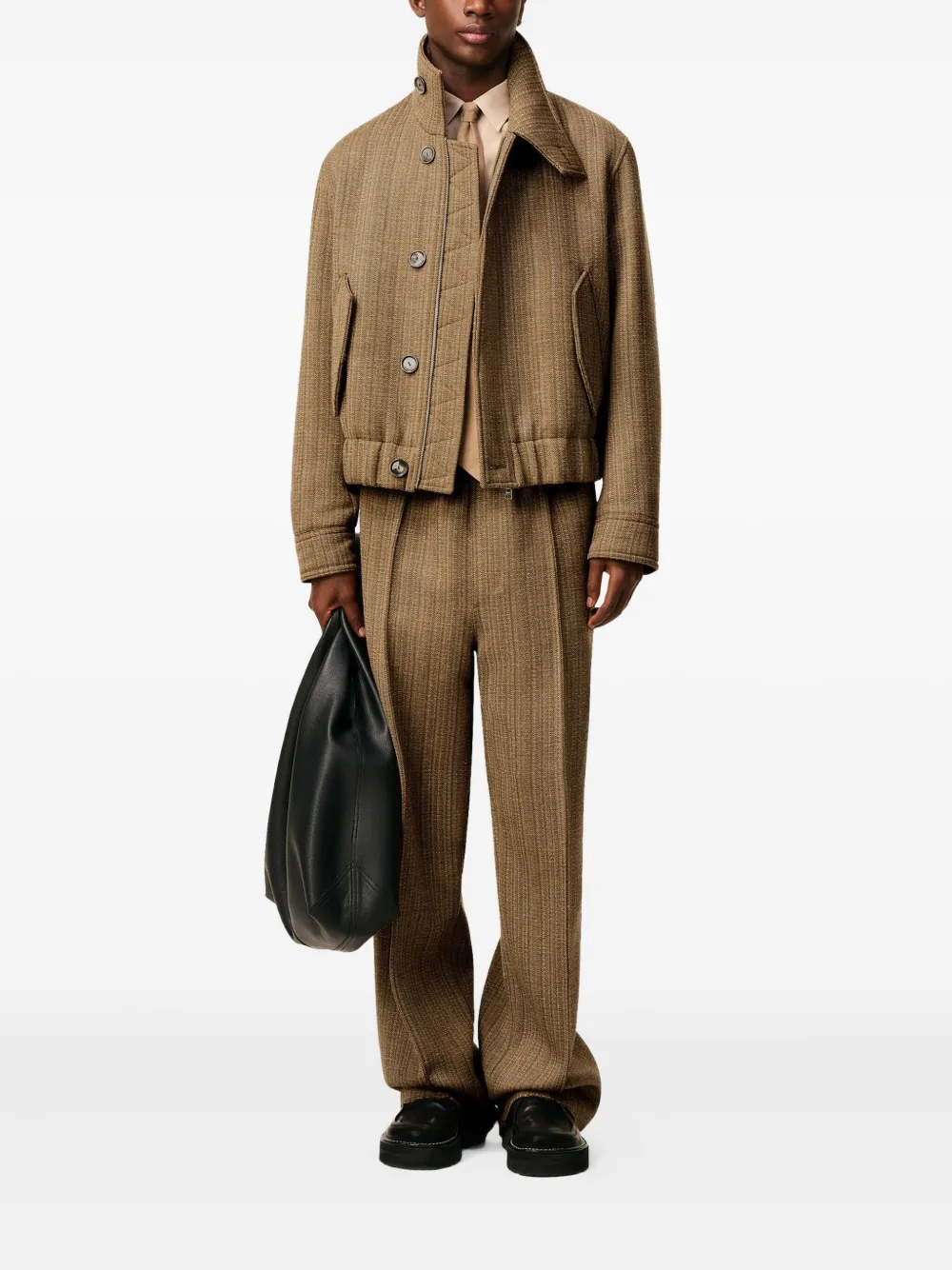 AMI Paris herringbone harrington wool jacket | Varsity Jackets | Image 2