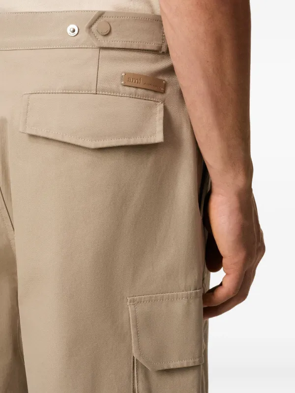 AMI Paris コットン カーゴパンツ | ニュートラル | FARFETCH JP