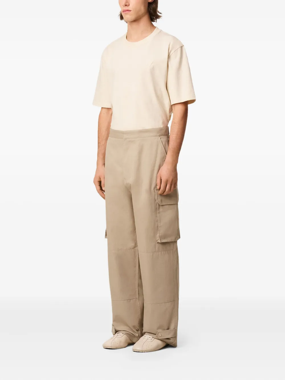 AMI Paris Straight broek Beige