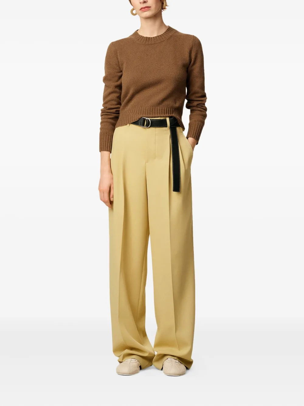 AMI Paris Wollen pantalon - Geel