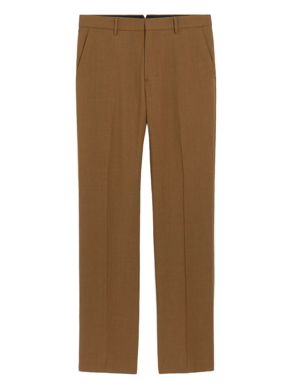 AMI Paris straight-leg wool trousers | Brown | Image 1