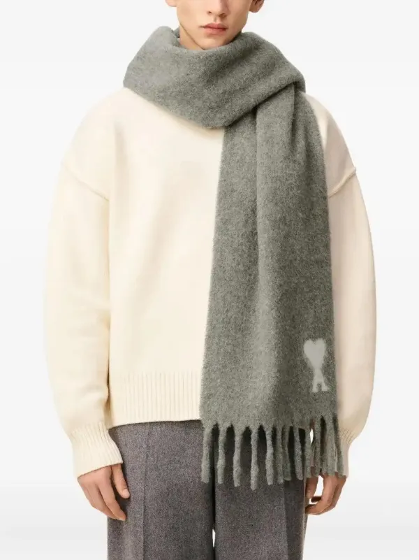 AMI PARIS スカーフ Ami Paris Ami De Cœur wool-blend scarf AMI
