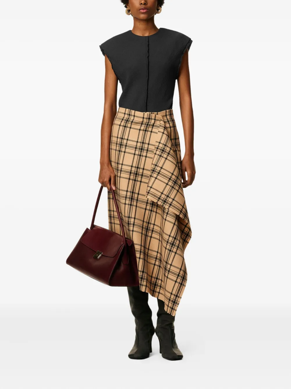 AMI Paris raw-edge sleeveless top | Vests & Tank Tops | Image 2