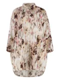 120% Lino floral-print shirt - Neutrals