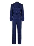 PT Torino houndstooth jumpsuit - Blue