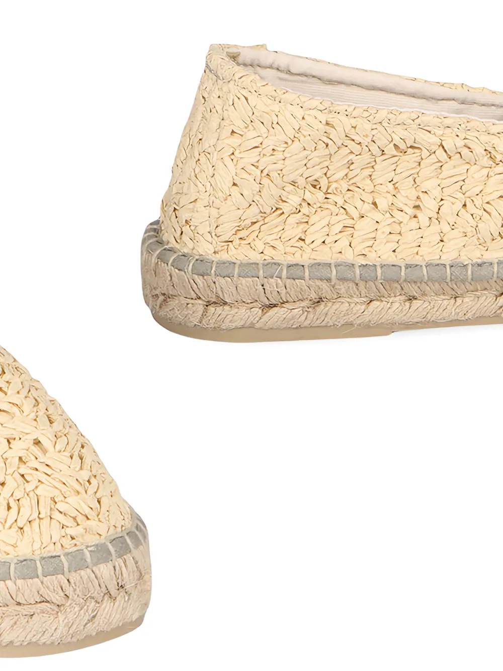 Manebi raffia espadrilles Neutrals