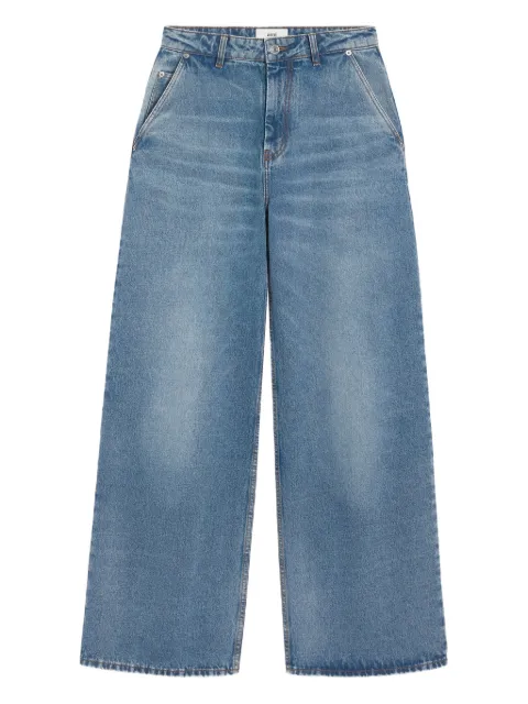 AMI Paris cotton super wide-leg jeans