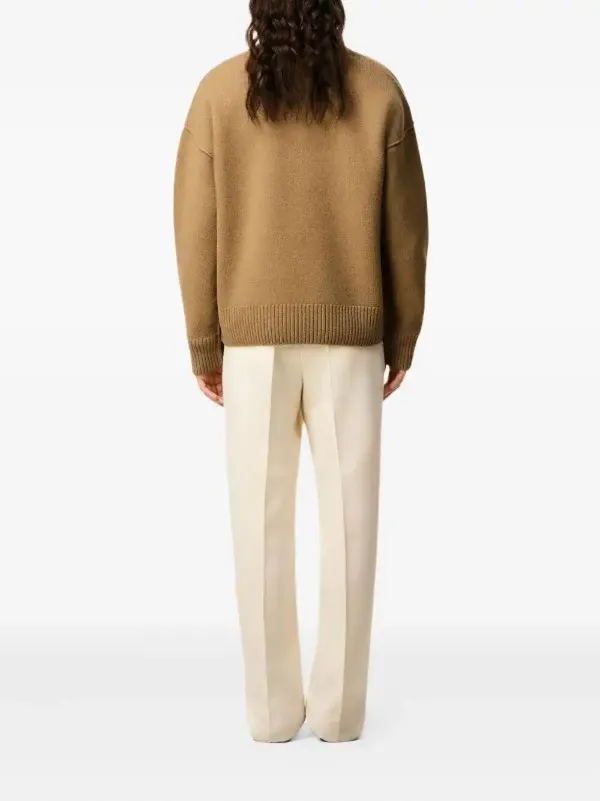 AMI Paris Ami De Coeur Sweater | Brown | FARFETCH