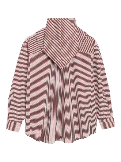 AMI Paris striped-pattern bandana shirt