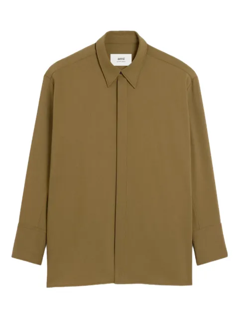 AMI Paris wool oversized shirt