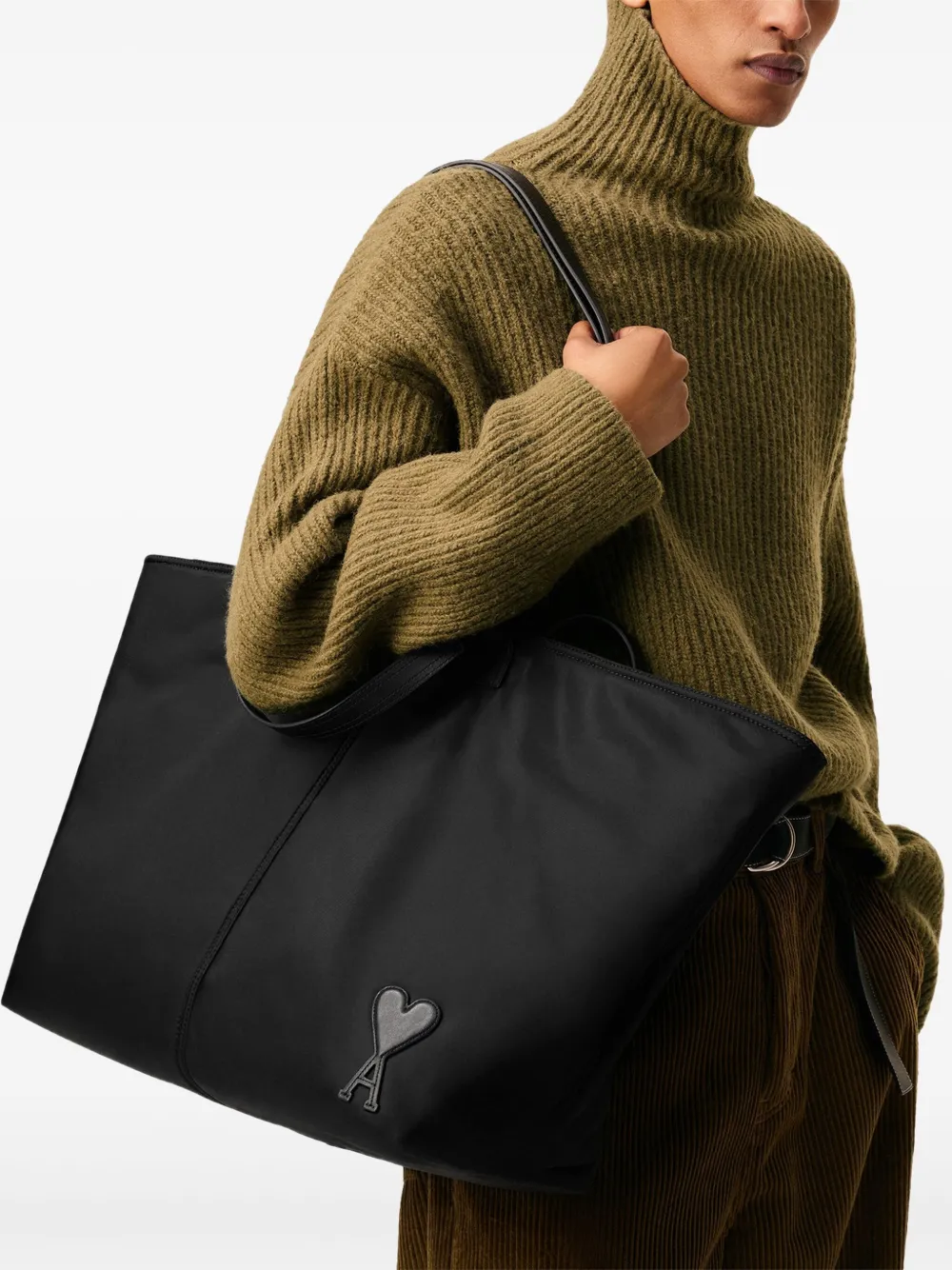 AMI Paris Marcel shopper Zwart
