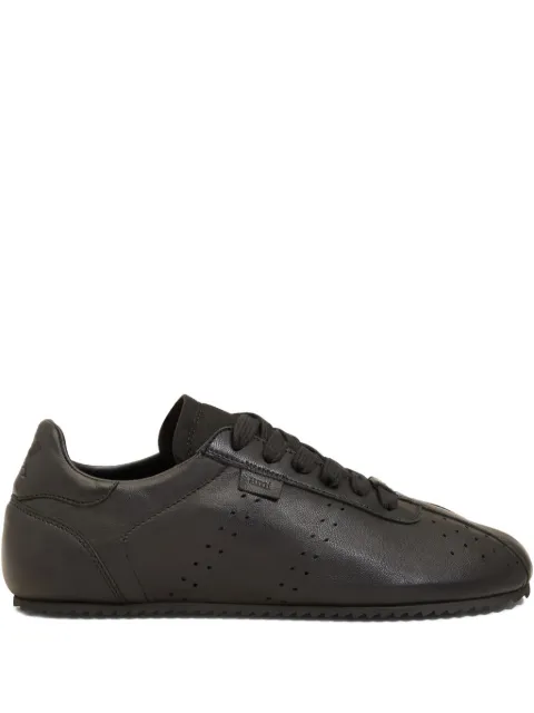 AMI Paris perforated leather lace-up sneakers