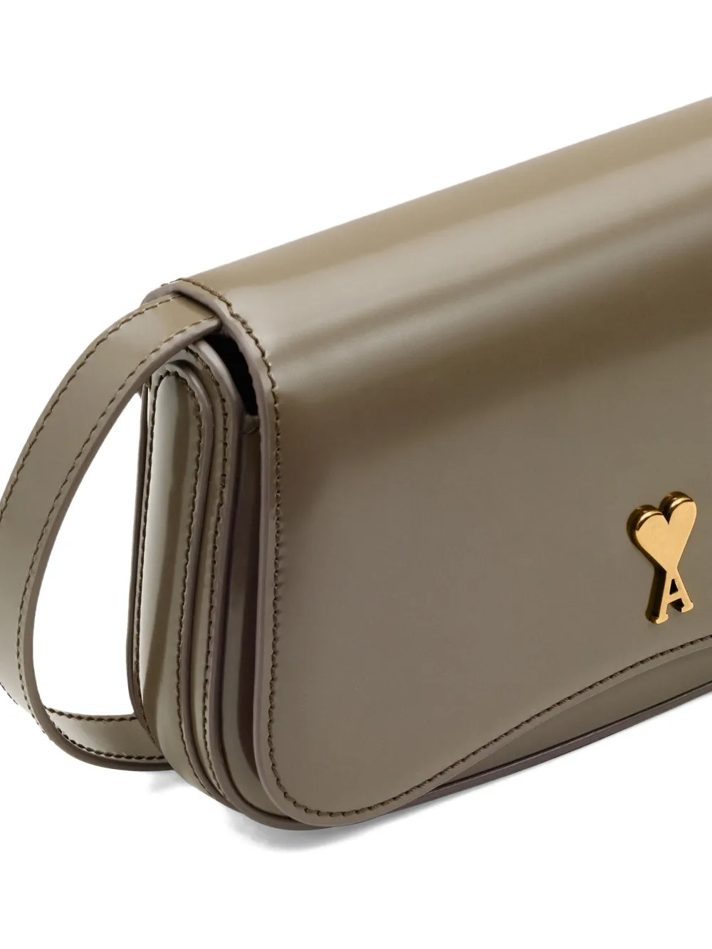 AMI Paris Kleine Paris crossbodytas Groen