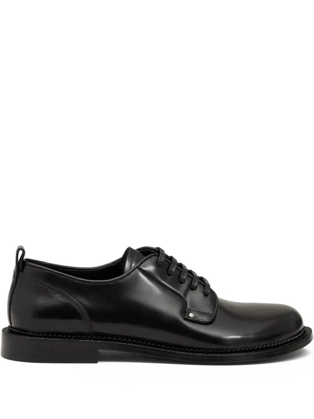 AMI Paris anatomical-toe leather derby shoes Black