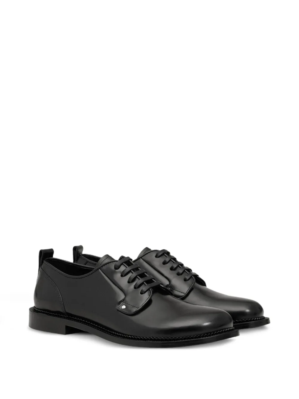 AMI Paris anatomical-toe leather derby shoes Black