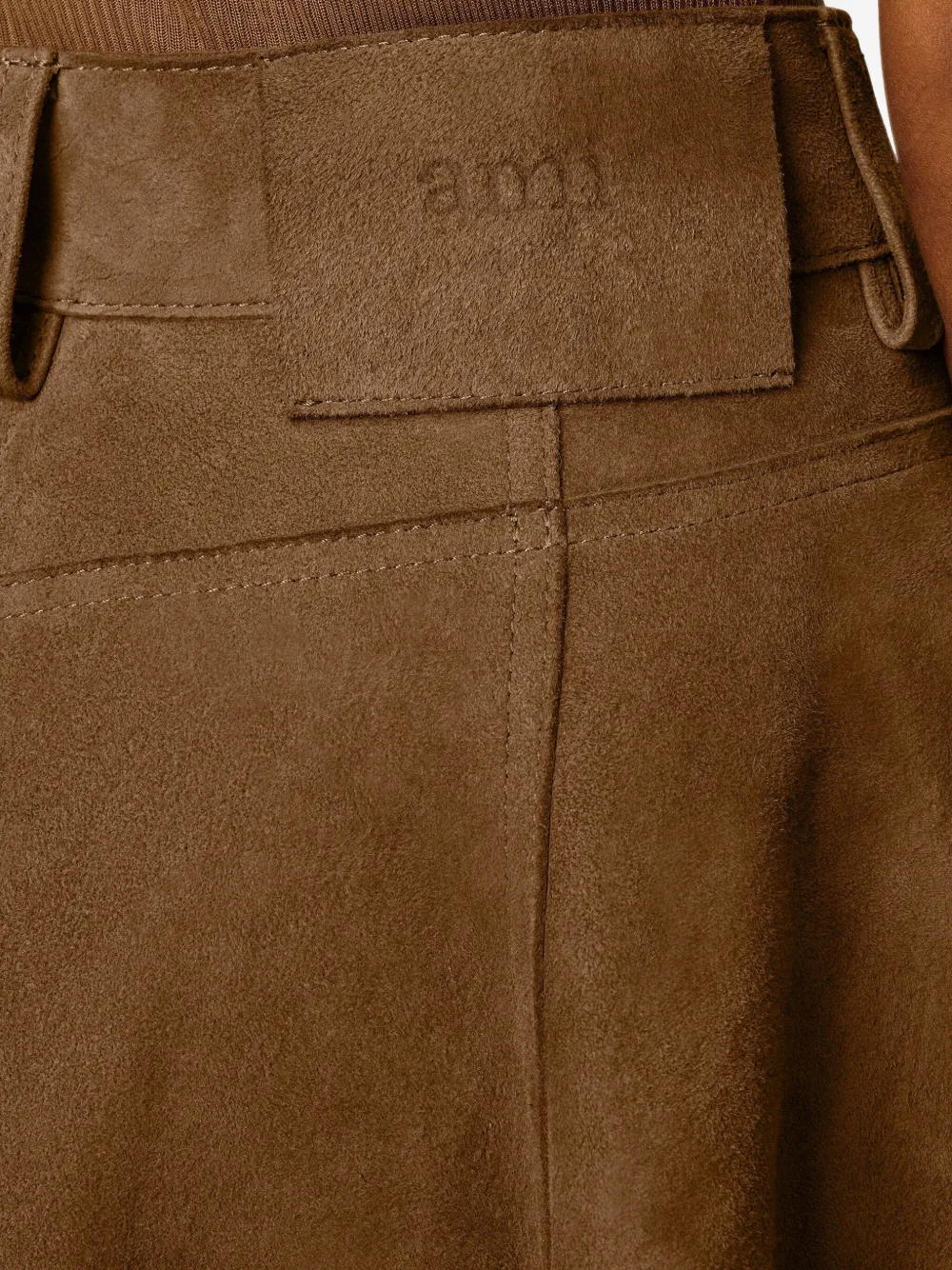 AMI Paris Midi-rok met A-lijn Bruin