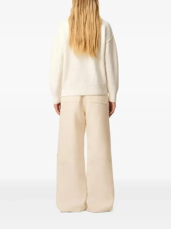 AMI Paris Ami De Coeur ウールポロシャツ | ニュートラル | FARFETCH JP