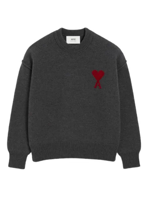 AMI Paris Ami Heart intarsia sweater