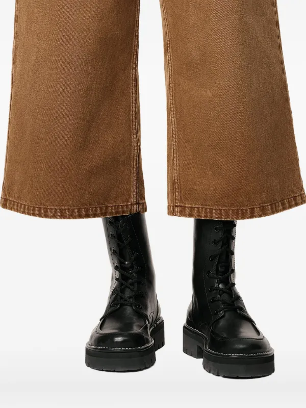 AMI Paris レザーブーツ | ブラック | FARFETCH JP