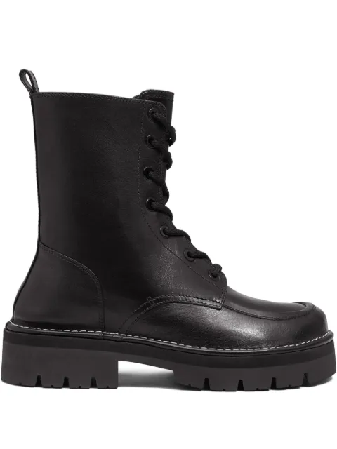 AMI Paris leather anatomical-toe boots