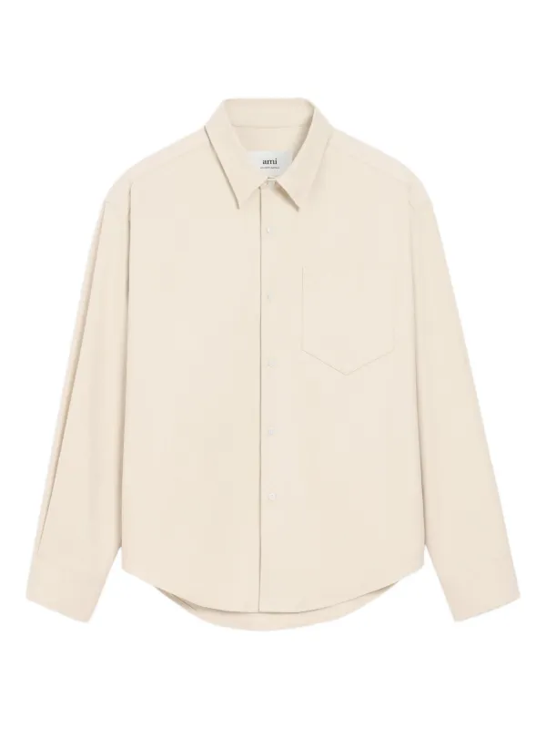 AMI Paris Ami De Coeur ボクシーシャツ | ニュートラル | FARFETCH JP