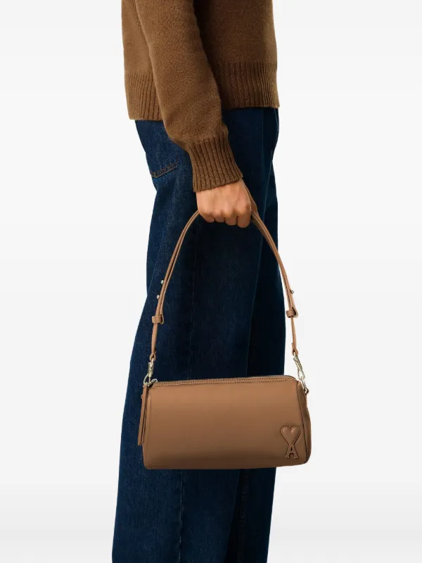 【関税込み】Marcel Large Shoulder Bag - AMI Paris - Nylon - BLACK Black Nylon Marcel Bag | AMI PARIS