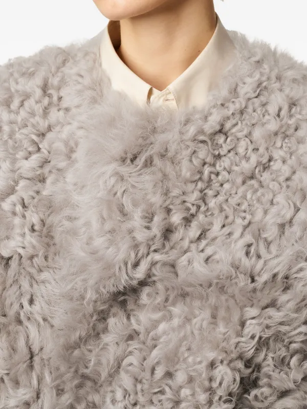 AMI Paris ベルテッドコート | グレー | FARFETCH JP