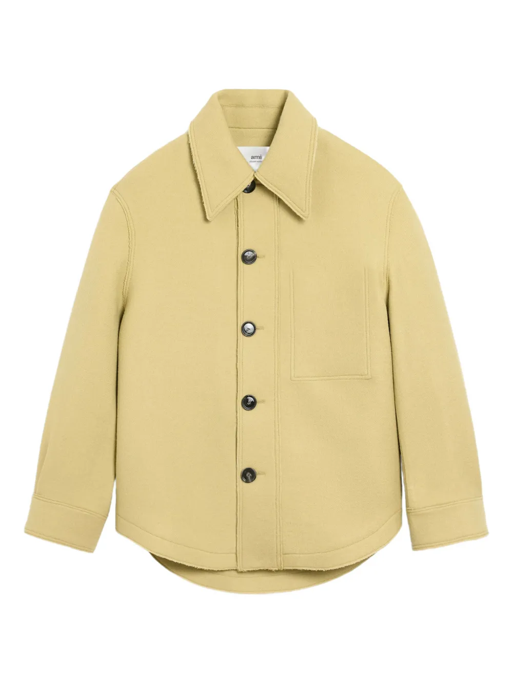 AMI Paris button-up wool jacket | Green | Image 1