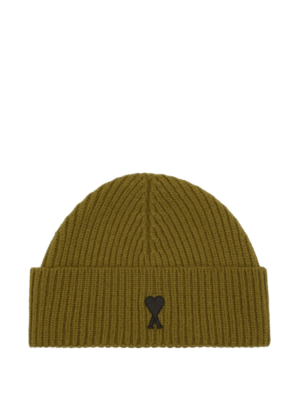AMI Paris Ami De Coeur wollen muts Groen