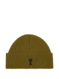 AMI Paris Ami de Coeur wool beanie - Green