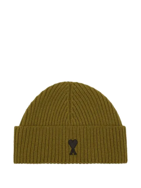 AMI Paris Ami De Coeur wool beanie