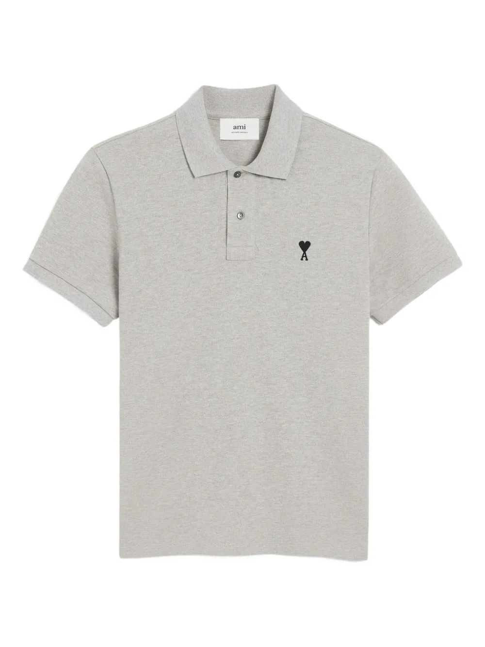 AMI Paris Poloshirt met borduurwerk Grijs