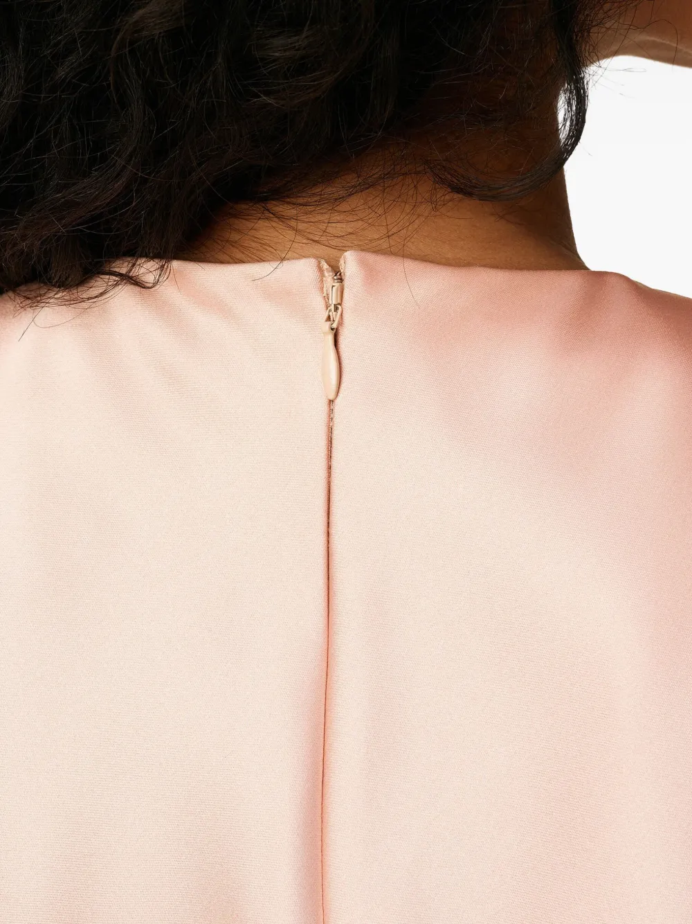 raw-edge long dress