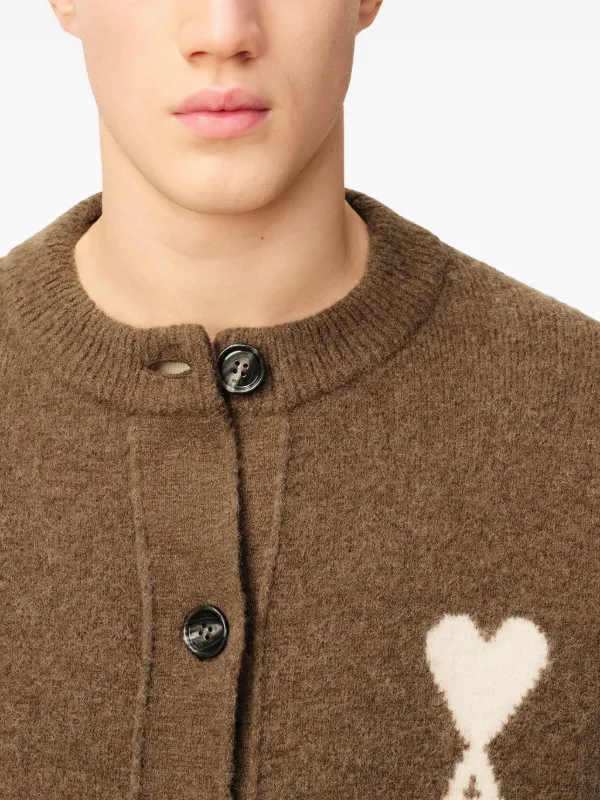 imase着用　Lamrof AMI ART CARDIGAN ラムロフ Ami Cardigan アミカーディ ガン ブラウン 新品未使用