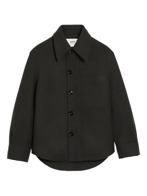 AMI Paris button-up wool jacket