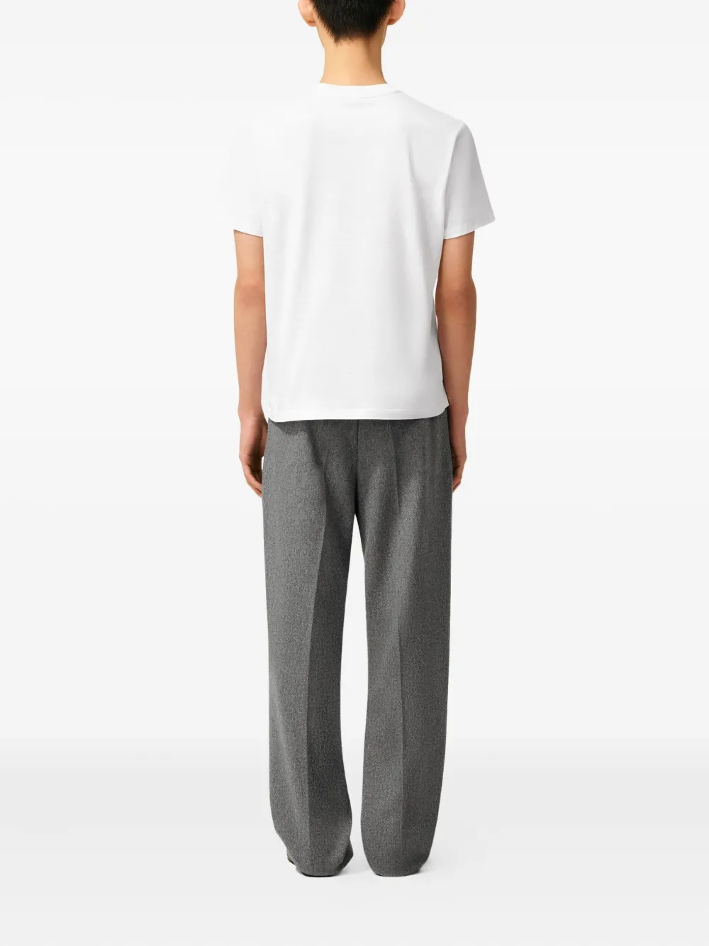 AMI Paris T-shirt met geborduurd hart Wit